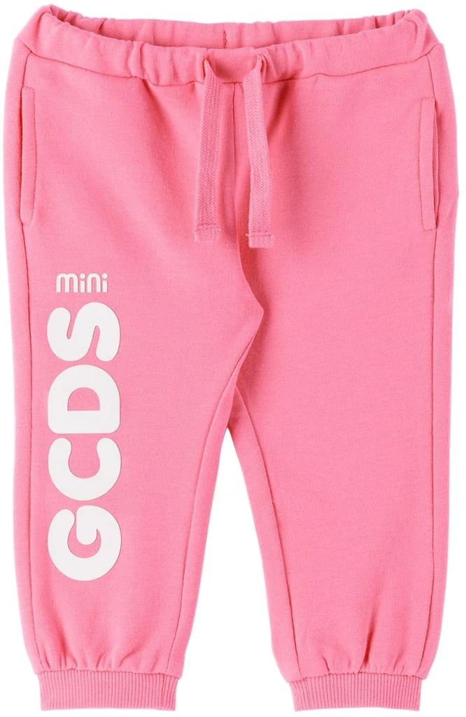 商品GCDS|Baby Pink Bonded Logo Lounge Pants,价格¥194,第1张图片