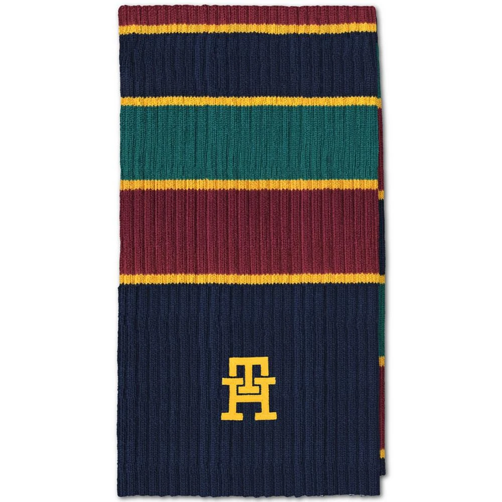 商品Tommy Hilfiger|Men's Monogram Rib Stripe Scarf,价格¥178,第2张图片详细描述