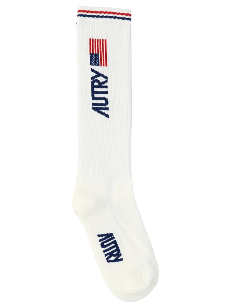 商品Autry|SOCKS WITH JACQUARD LOGO,价格¥446,第1张图片