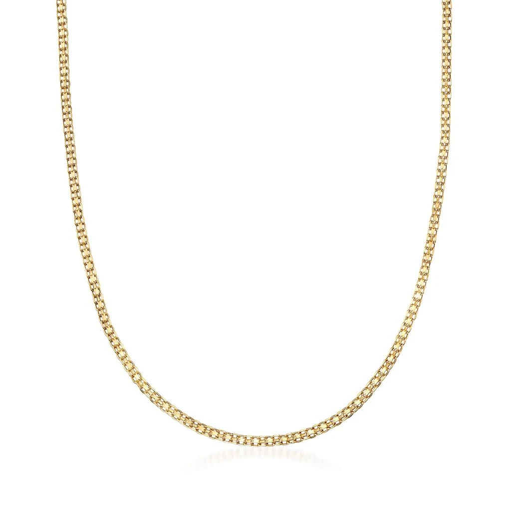 商品Ross-Simons|Ross-Simons Italian 14kt Yellow Gold Bismark-Link Necklace,价格¥5129,第1张图片