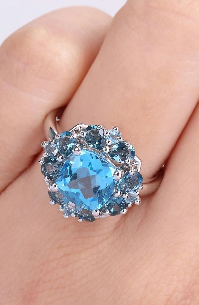 商品DELMAR|Sterling Silver Blue Topaz Ring,价格¥1812,第3张图片详细描述