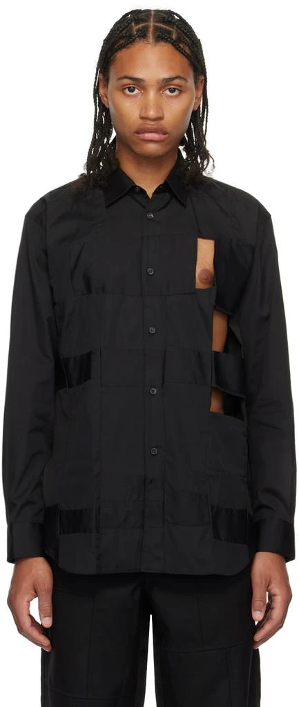 商品Comme des Garcons|黑色镂空衬衫,价格¥5337,第1张图片