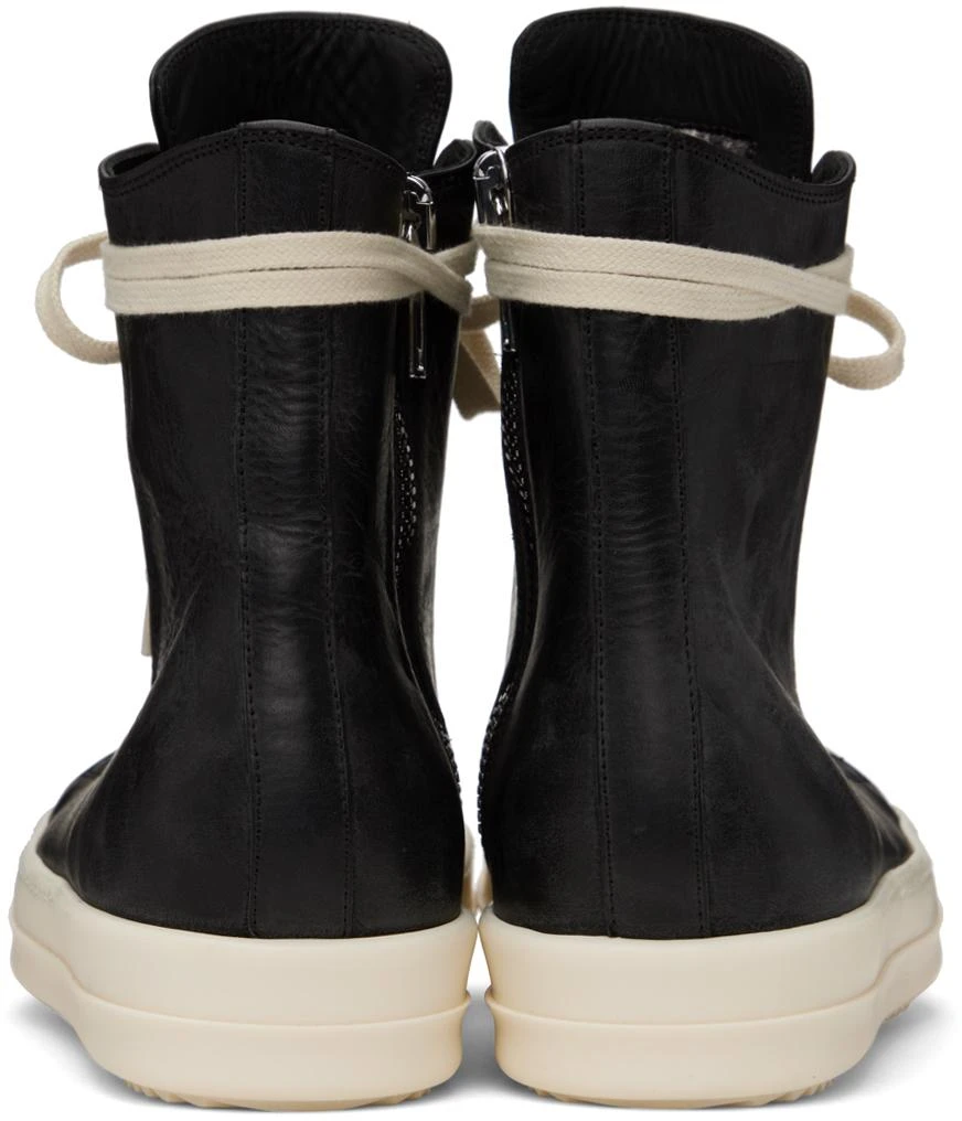 商品Rick Owens|Black Washed Calf Sneakers,价格¥8575,第2张图片详细描述