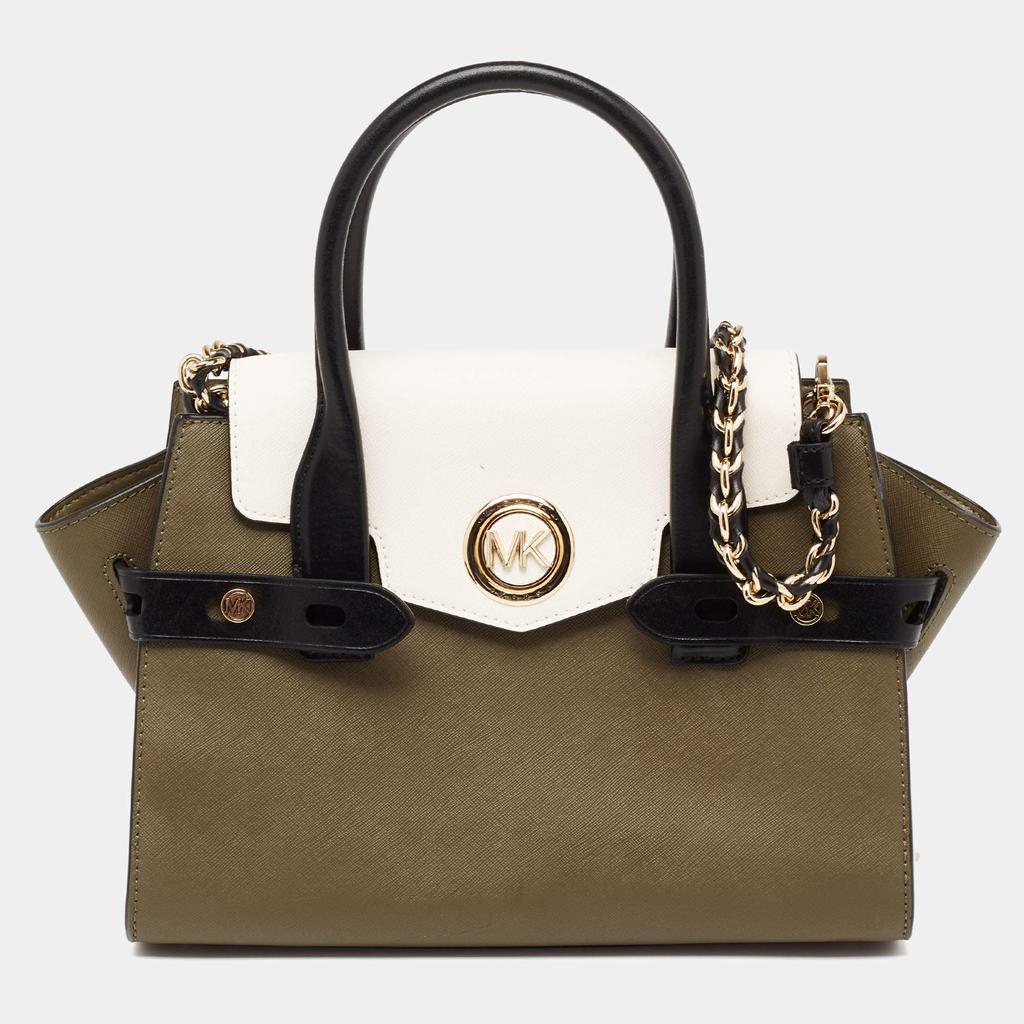 商品[二手商品] Michael Kors|Michael Kors Tri Color Leather Carmen Satchel,价格¥1092,第1张图片