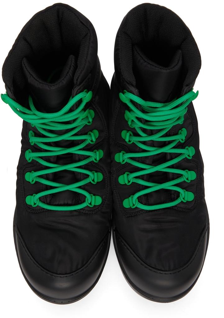 Black & Green Puddle Bomber Boots商品第5张图片规格展示