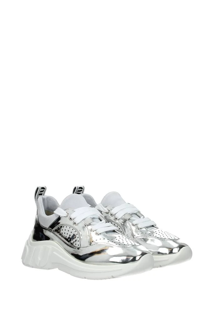 商品Miu Miu|Sneakers Leather Silver,价格¥2066,第2张图片详细描述