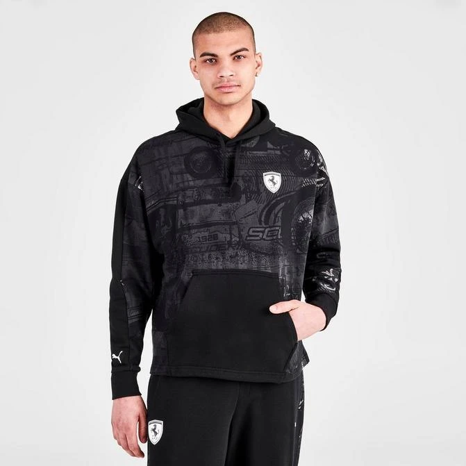 商品Puma|Men's Puma Scuderia Ferrari Race All-Over Print Pullover Hoodie,价格¥519,第1张图片