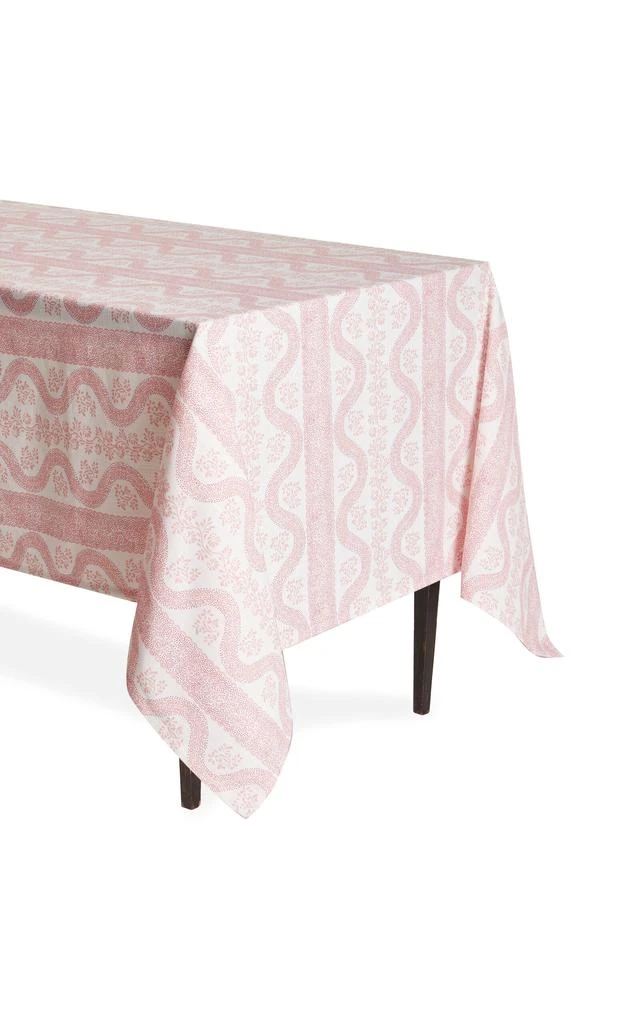 商品MoDA|Moda Domus - x Sister Parish Dolly Linen Tablecloth - Pink - Moda Operandi,价格¥2387,第1张图片