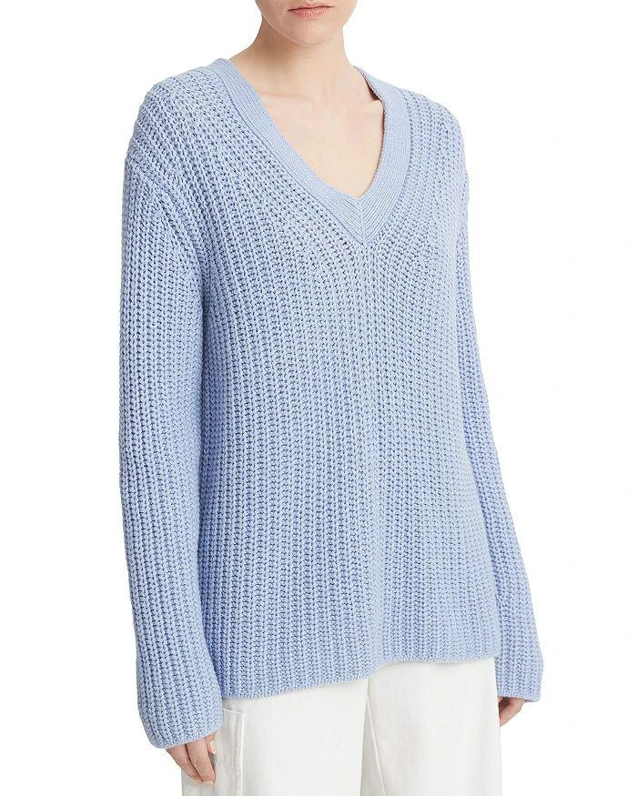 商品Vince|Chunky Shaker Stitch V Neck Sweater,价格¥998,第3张图片详细描述