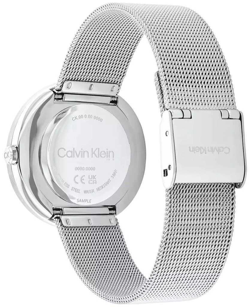 商品Calvin Klein|Women's Stainless Steel Mesh Bracelet Watch 34mm,价格¥877,第3张图片详细描述