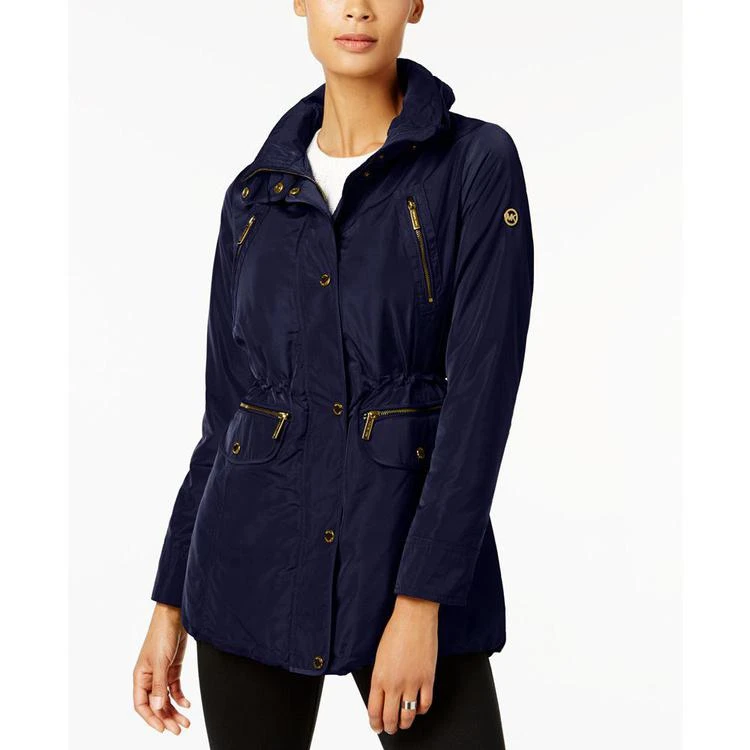 商品Michael Kors|MICHAEL  Snap-Front Cinched Raincoat,价格¥823,第1张图片