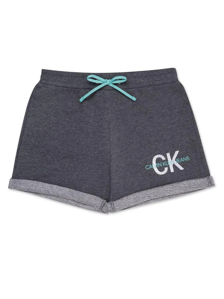 商品Calvin Klein|Girl's Logo French Terry Shorts,价格¥90,第1张图片