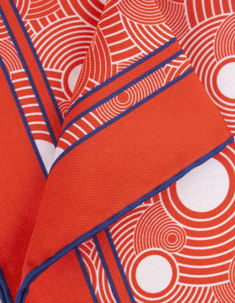 商品Kiton|Pocket Handkerchief With Orange Circles Pattern,价格¥1105,第2张图片详细描述