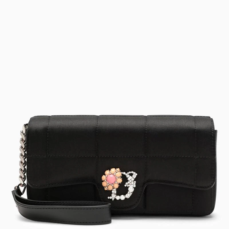 商品DSQUARED2|Black quilted fabric clutch,价格¥2285,第1张图片