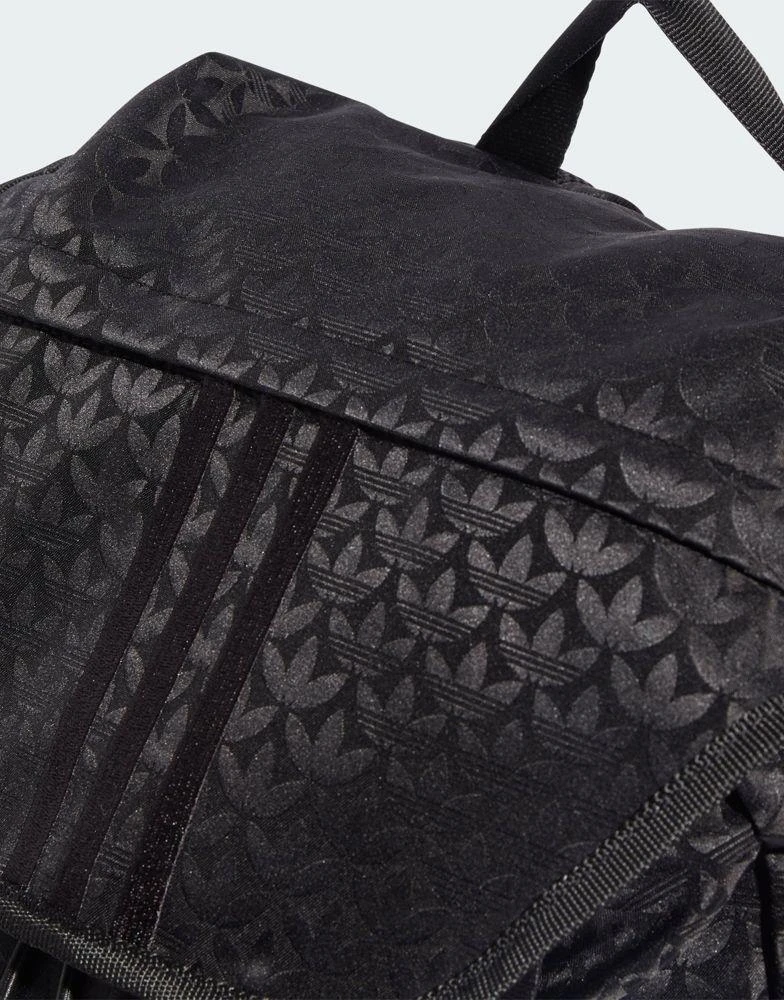 商品Adidas|adidas Trefoil Monogram Jacquard Backpack in black,价格¥488,第4张图片详细描述