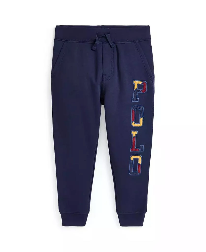 商品Ralph Lauren|Toddler and Little Boys Corduroy-Logo Fleece Jogger Pant,价格¥311,第1张图片