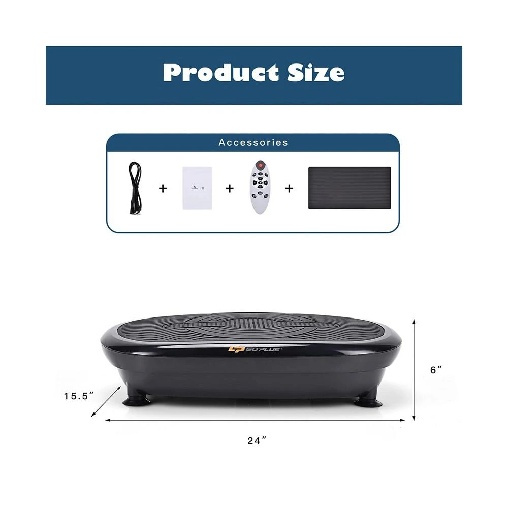 商品Costway|Mini Vibration Plate Whole Body Fitness Platform Loop Bands,价格¥670,第3张图片详细描述