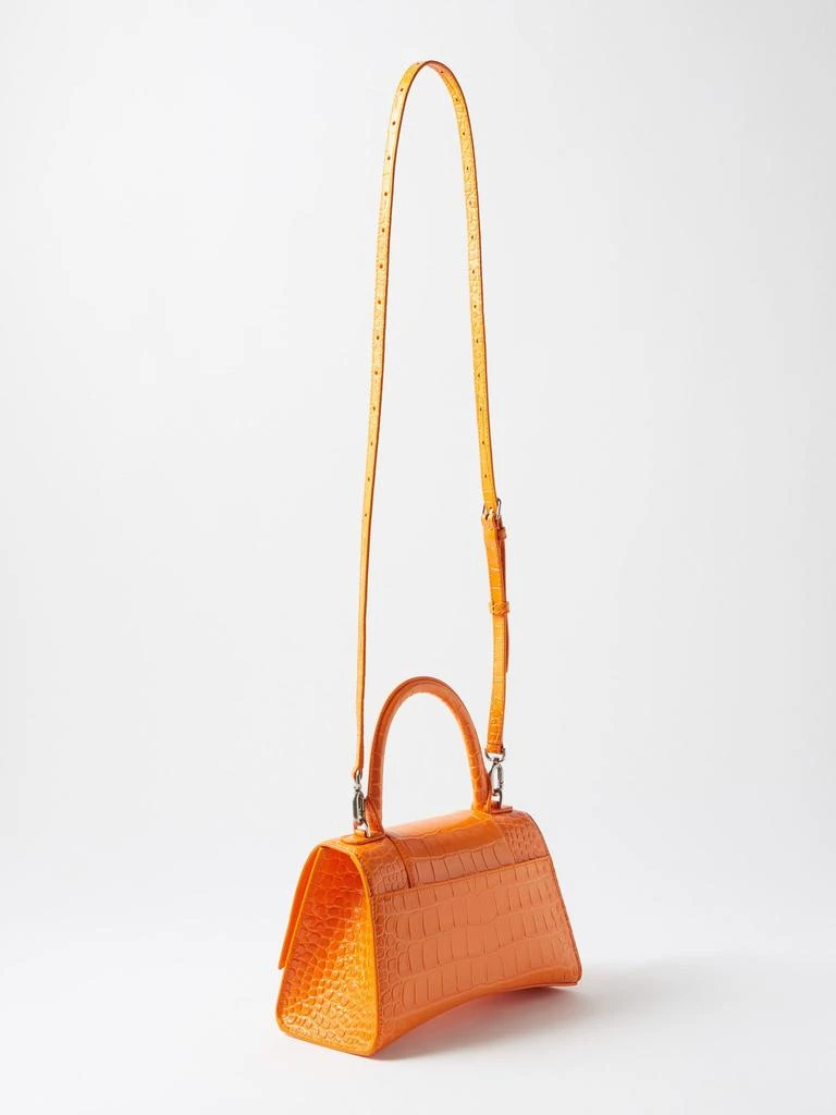 商品Balenciaga|Hourglass S crocodile-effect leather bag,价格¥15886,第4张图片详细描述