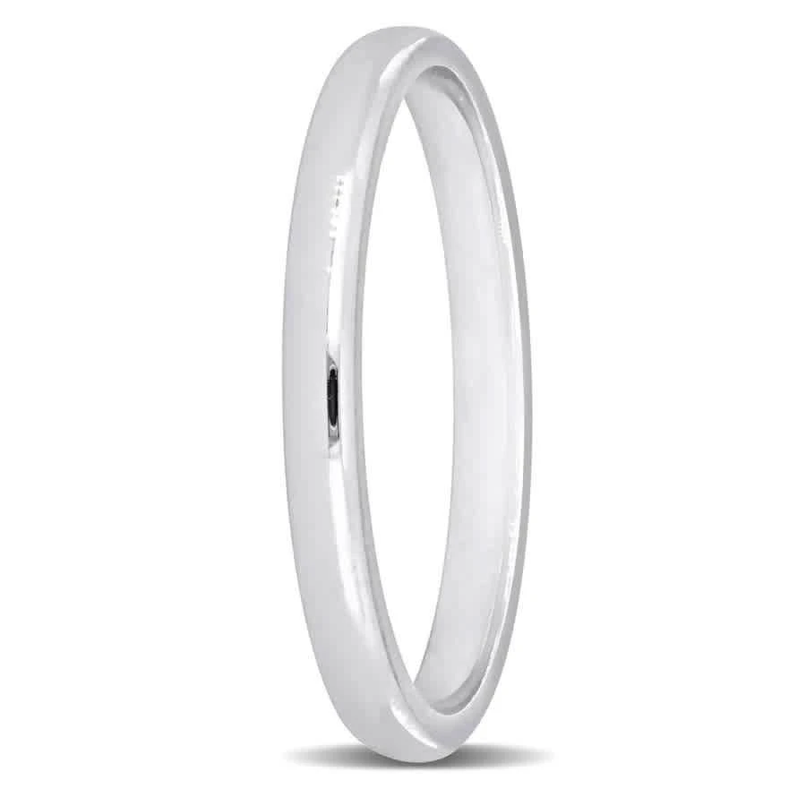 商品Amour|2mm Comfort Fit Wedding Band in 14k White Gold,价格¥1374,第2张图片详细描述