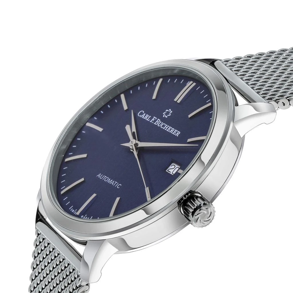 商品Carl F. Bucherer|Carl F. Bucherer Adamavi Date Blue Dial Stainless Steel Men's Automatic Watch 00.10314.08.53.21,价格¥14395,第3张图片详细描述