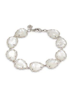商品Kendra Scott|Rhodium Plated & Mother Of Pearl Bracelet,价格¥434,第1张图片