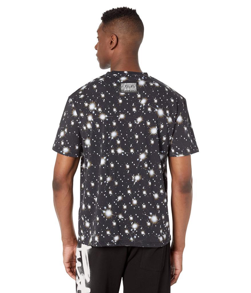 商品Just Cavalli|"Startdust" Print Crew Neck Cotton T-Shirt,价格¥708,第4张图片详细描述