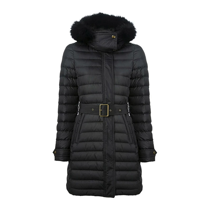商品[国内直发] Burberry|BURBERRY 黑色女士羽绒服 3933375,价格¥7690,第1张图片