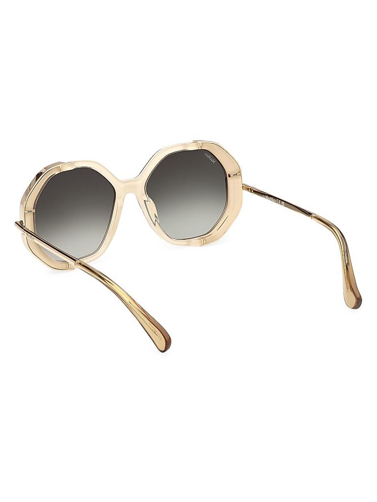 Max Mara 55MM Geometric Sunglasses - Accessories - BeyondStyle display picture 2