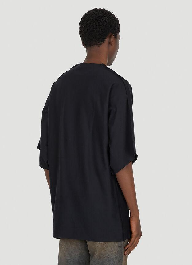 商品Balenciaga|Flat Logo Print T-shirt in Black,价格¥5638,第6张图片详细描述