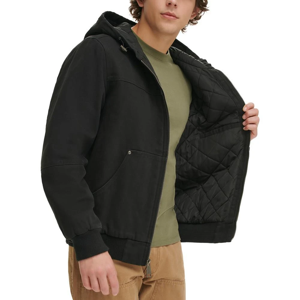 商品Levi's|Men's Workwear Hoodie Bomber Jacket with Quilted Lining,价格¥675,第3张图片详细描述