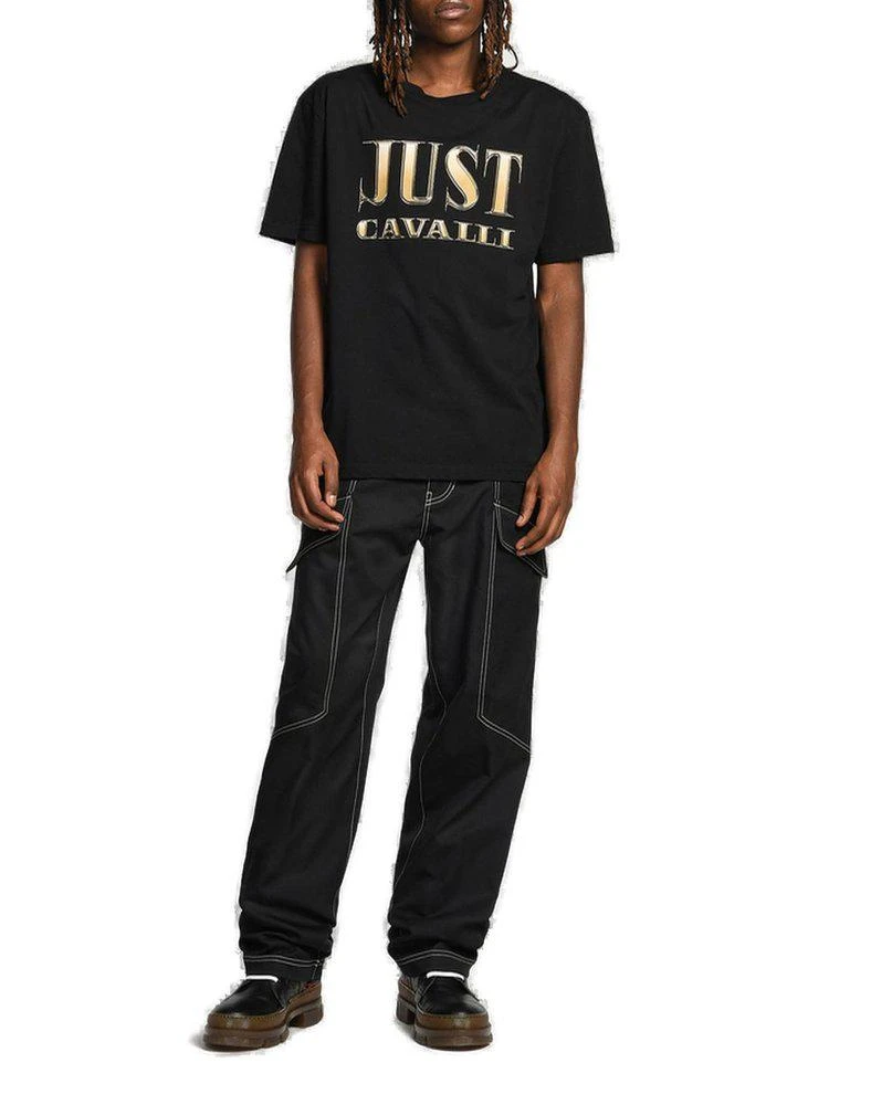 商品Just Cavalli|Just Cavalli Logo Printed Crewneck T-Shirt,价格¥859,第1张图片