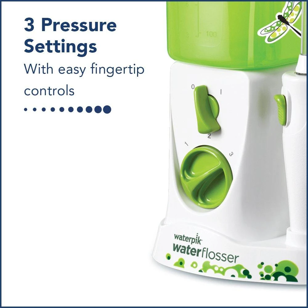 Waterpik Water Flosser for Kids, Countertop Water Flosser for Children and Braces, WP-260, Green 商品