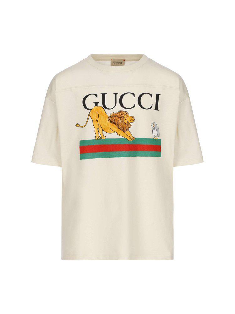 商品Gucci|Gucci Kids Logo Printed Crewneck T-Shirt,价格¥1025-¥1114,第1张图片