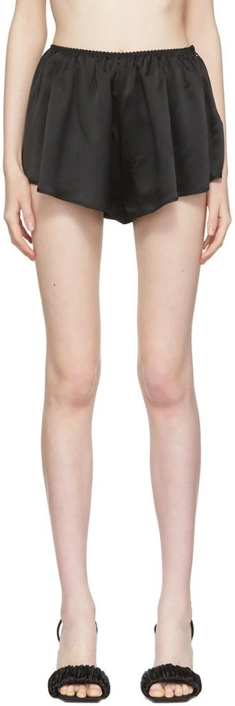 商品Alexander Wang|Black Negligee Tap Shorts,价格¥555,第1张图片