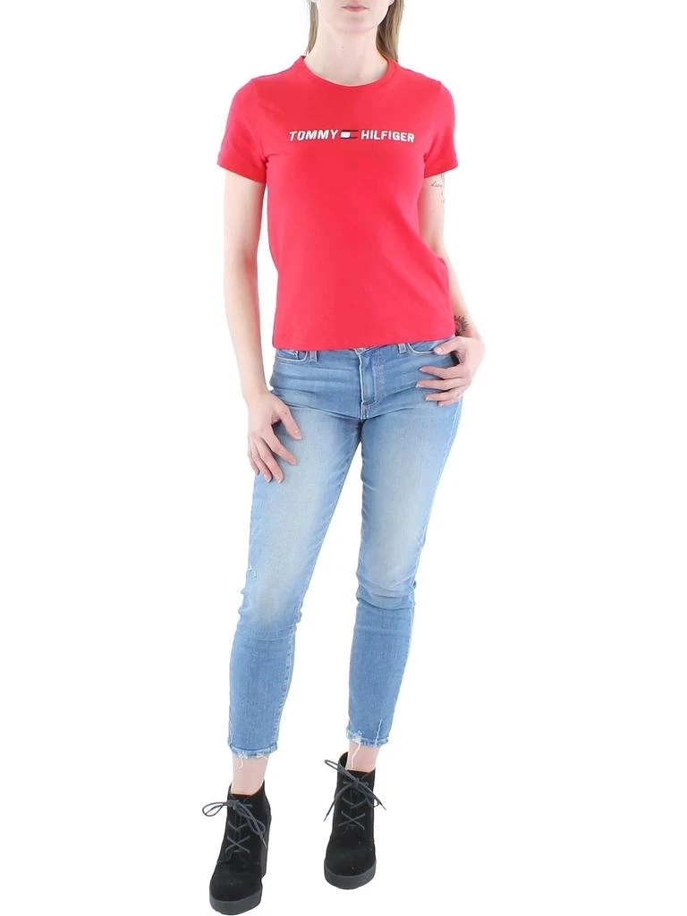 商品Tommy Hilfiger|Womens Logo Crew Neck T-Shirt,价格¥200,第2张图片详细描述