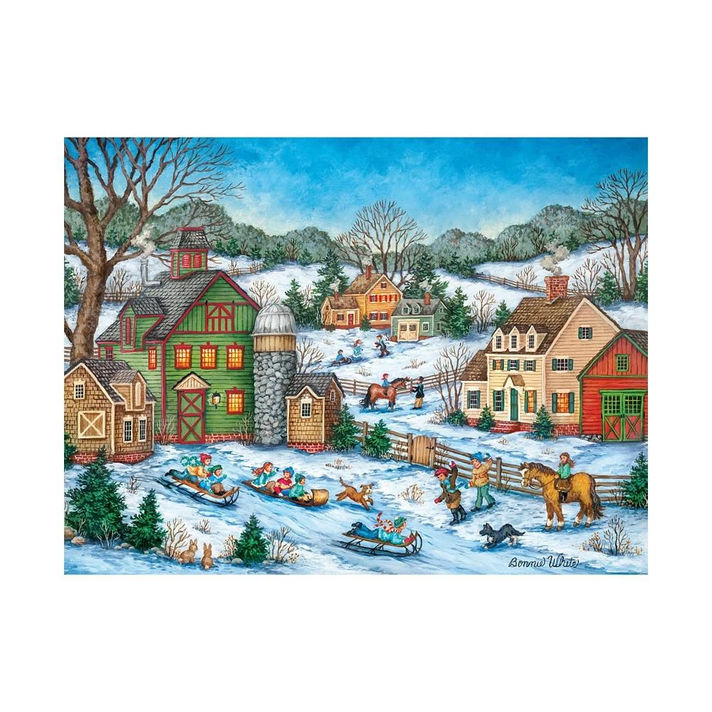 商品MasterPieces Puzzles|MasterPieces 550 Piece Jigsaw Puzzle - Snowball Ambush,价格¥149,第3张图片详细描述