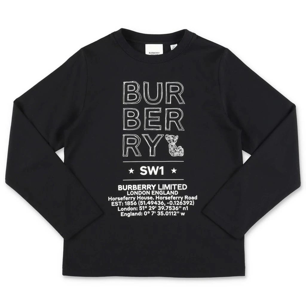 商品Burberry|Burberry Kids Logo Detailed Long-Sleeved T-Shirt,价格¥826,第1张图片