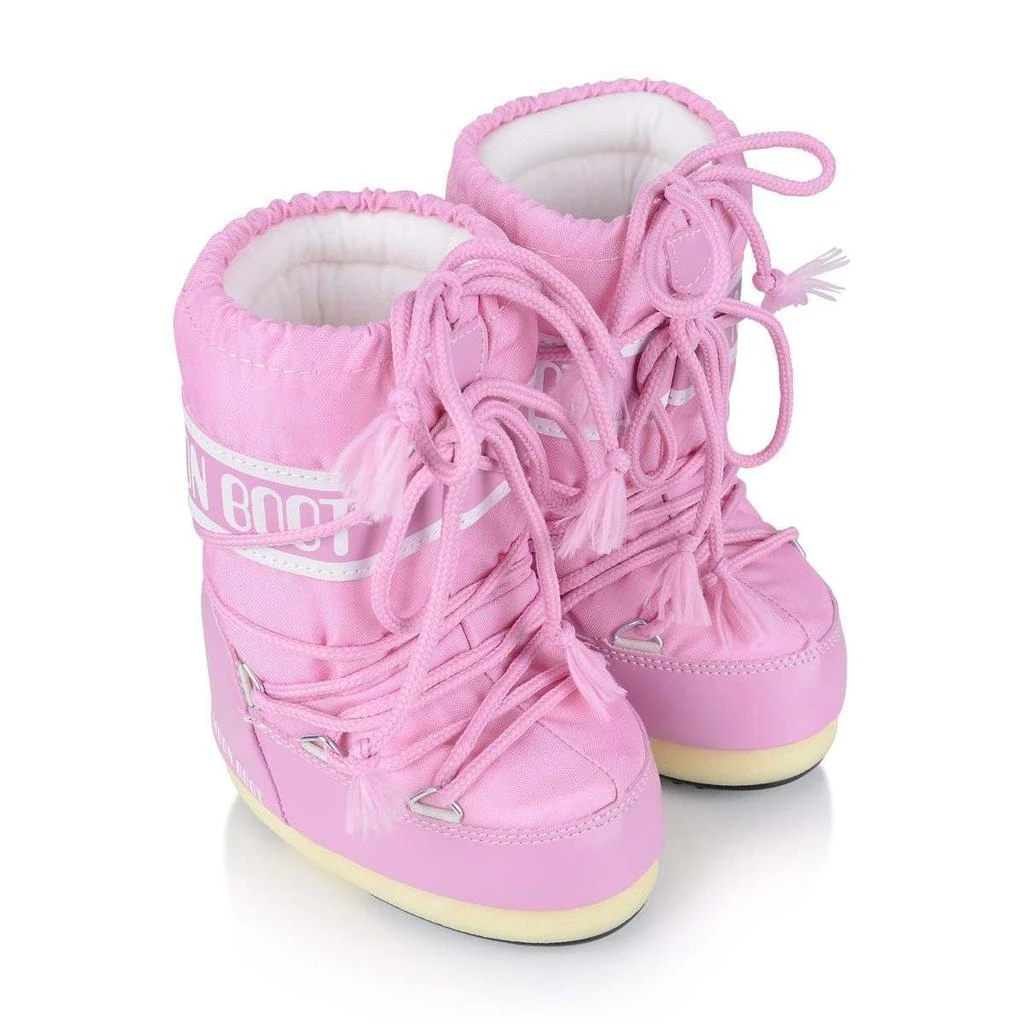 商品Moon Boot|Moon Boot Pink, Navy, White, Black  Kids Nylon Snow Boots,价格¥653,第2张图片详细描述