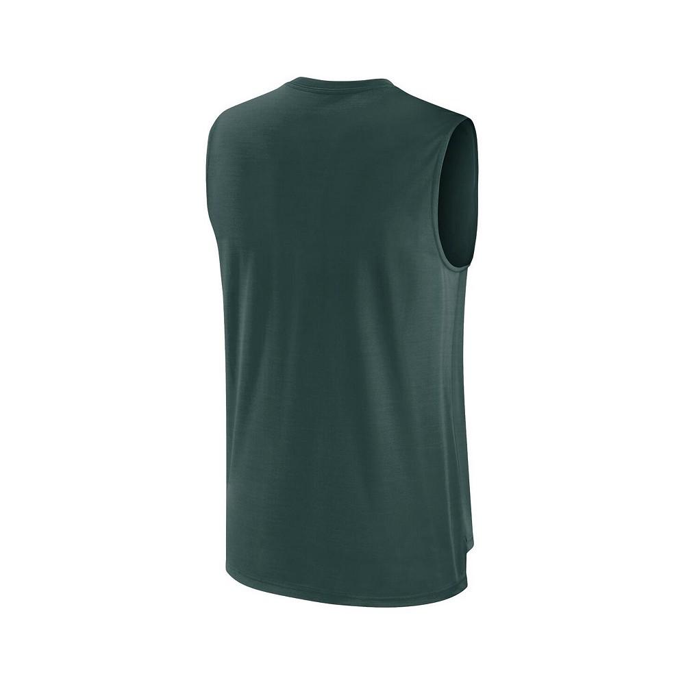 Men's Green Oakland Athletics Knockout Stack Exceed Performance Muscle Tank Top商品第3张图片规格展示