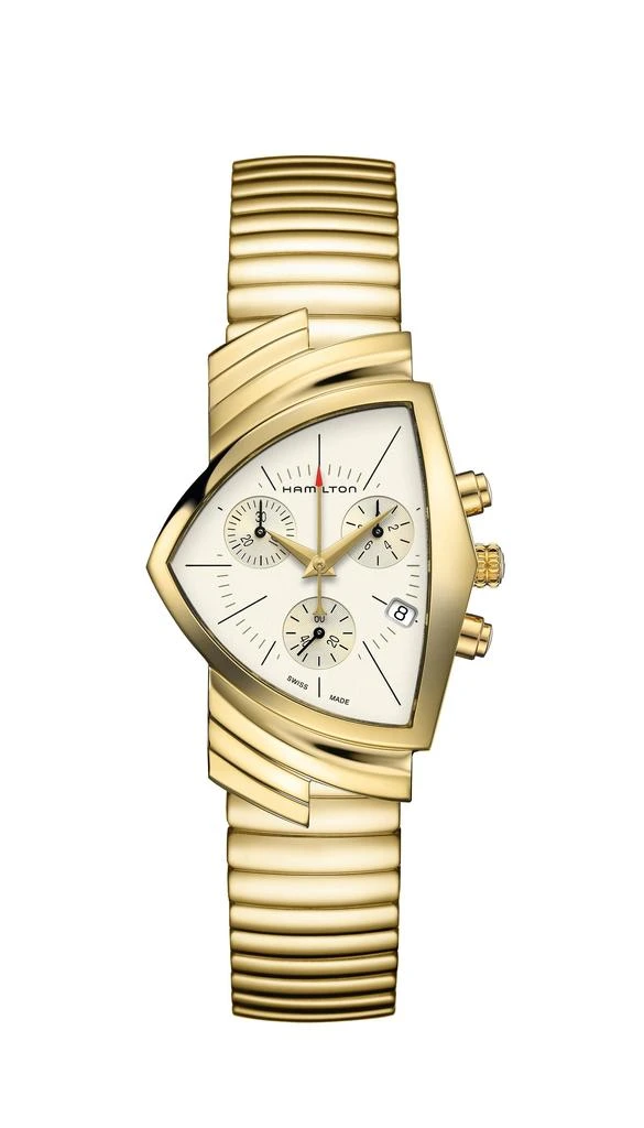 商品Hamilton|Hamilton Men's 32.3mm Gold Tone Quartz Watch H24422151,价格¥3759,第1张图片