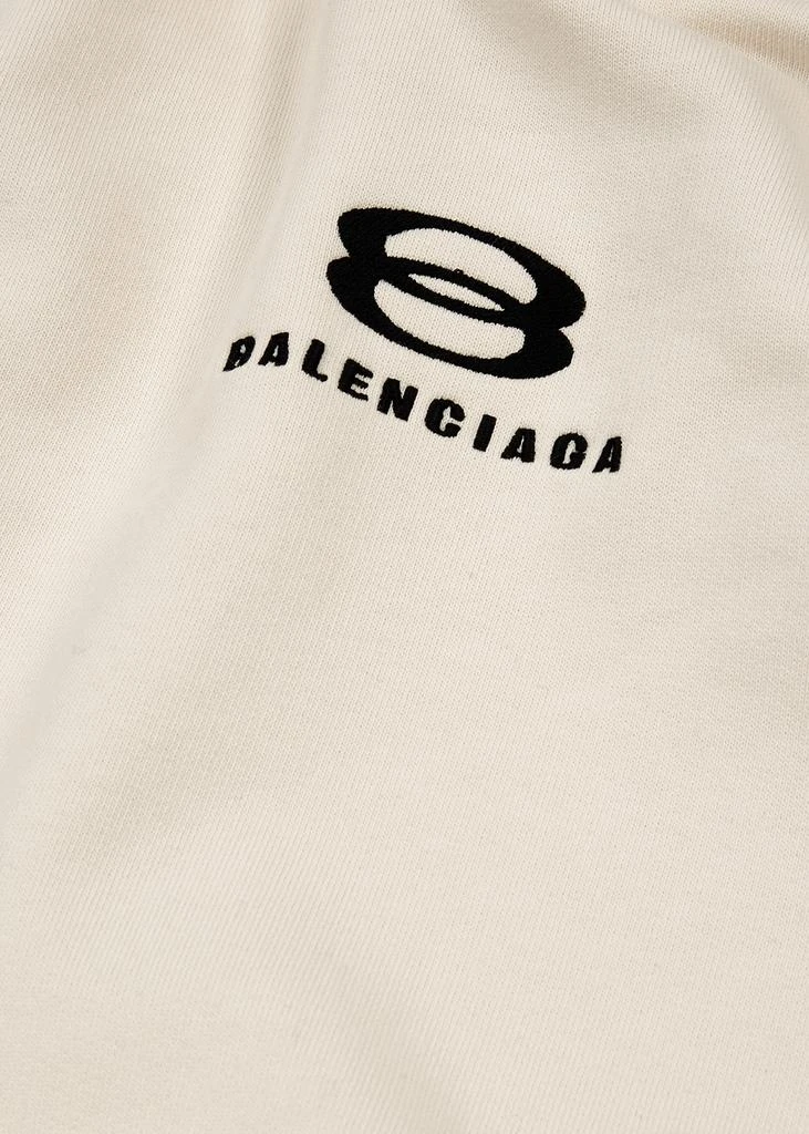 商品Balenciaga|Ecru logo hooded cotton sweatshirt,价格¥3967,第5张图片详细描述
