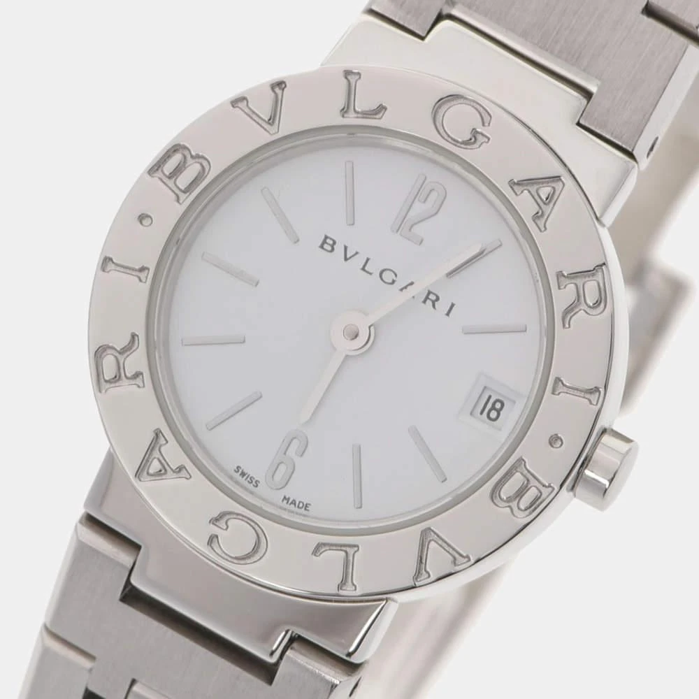 商品[二手商品] BVLGARI|Bvlgari white Stainless Steel Bvlgari BB23SS Women's Wristwatch 23 MM,价格¥9350,第3张图片详细描述