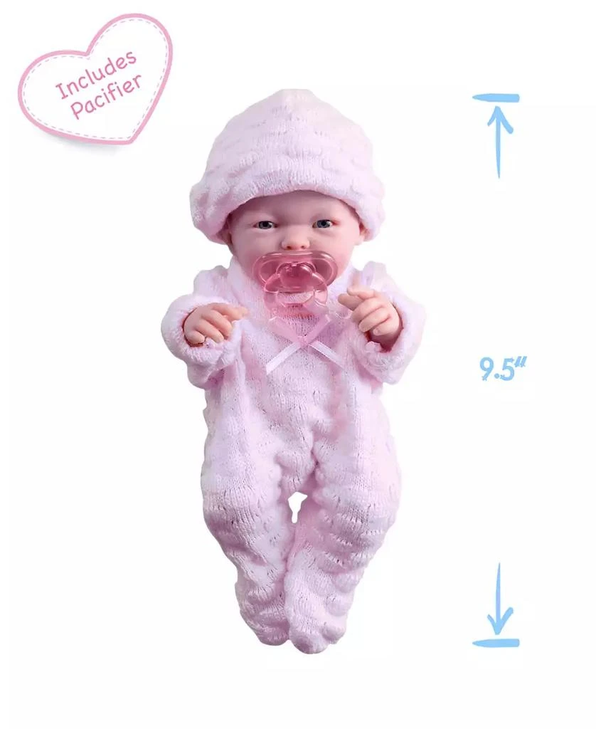商品JC TOYS|Mini La Newborn 9.5" Real Girl Baby Doll Pink Outfit,价格¥149,第5张图片详细描述