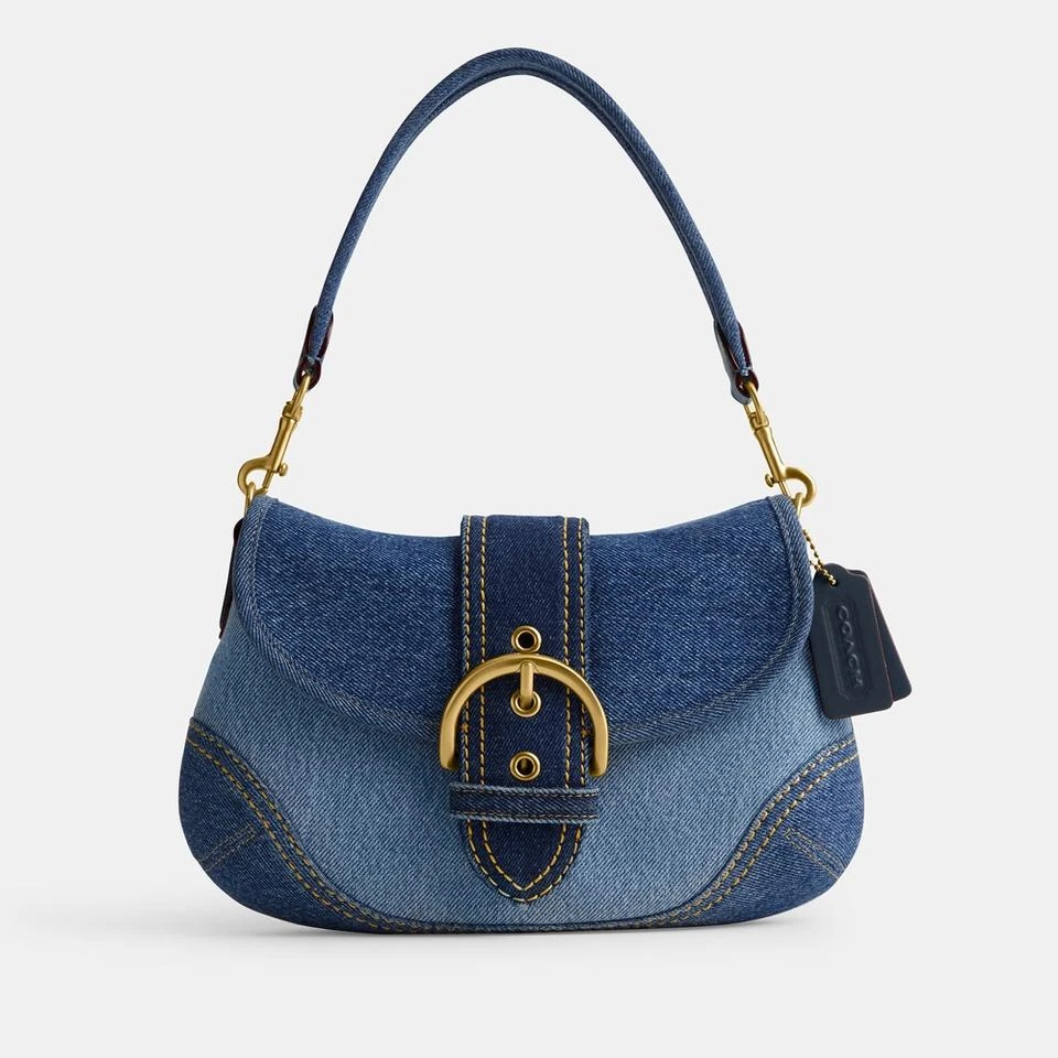 商品Coach|新款蔻驰 2024年新款 丹宁布SOHO手袋,价格¥2485,第1张图片