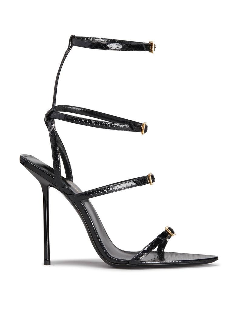 商品Yves Saint Laurent|Nuit Lacquered Ayers Sandals,价格¥10206,第1张图片