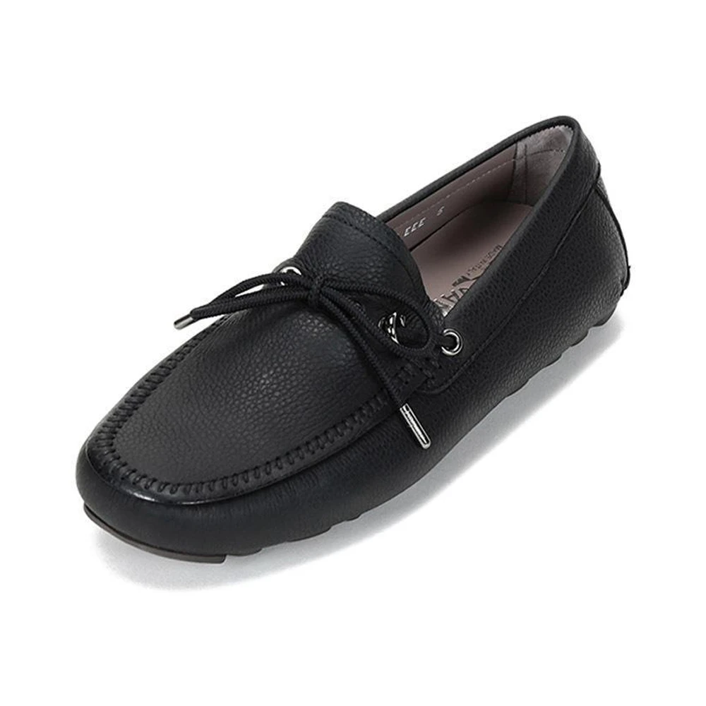 商品Salvatore Ferragamo|SALVATORE FERRAGAMO 男士黑色驾驶鞋 0735497,价格¥3409,第1张图片