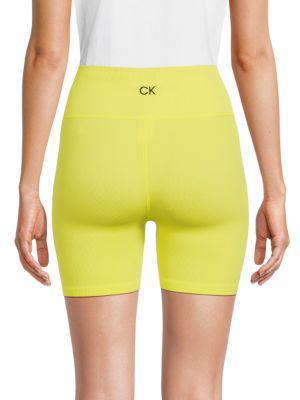 商品Calvin Klein|Logo Ribbed Bike Shorts,价格¥177,第4张图片详细描述