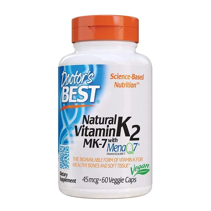Doctor's Best 天然维生素K2素食胶囊 45mcg/粒（每份1粒） 60粒 商品