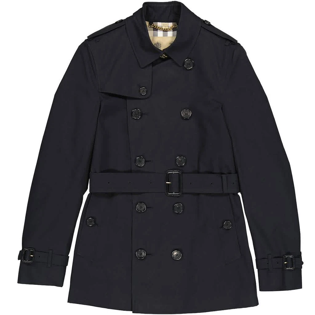 商品Burberry|Mens The Chelsea Short Double-breasted Trench Coat In Navy,价格¥11858,第1张图片