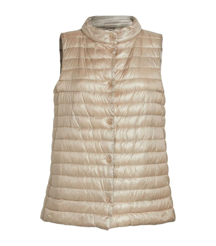 商品Herno|HER P SMANICATO REVERSIBLE GILET,价格¥3279,第1张图片